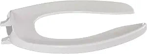 Centoco Elongated Toilet Seat, Lock In Place, Commercial, USA, White