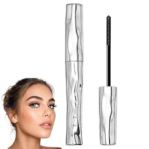 Waterproof Fibre Mascara, Volume & Length Without Clumping, Tubular Eyelash Primer with Metal Wand, Curling Eyelash Iron Mascara, Natural and Smudge-Proof (1 pcs)