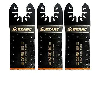 EZARC Carbide Oscillating Saw Blades for Hard Material, 3-Pack