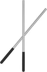 One Pair 17.2 Inch Torsion Spring Winding Rods with Non-Slip Handle,1/2 Inch Diameter Solid Steel Metal Winding Bars Hardware for Adjusting or Replacing Garage Door Tension Springs
