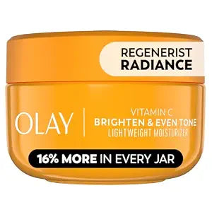 Olay Regenerist Radiance Vitamin C Face Moisturizer: Bright & Even Lightweight Cream for Women - Brightens, Hydrates, Evens Tone + Texture for Glowing Skin - 2 Oz