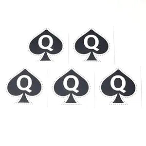 Queen of Spades Temporary Tattoo: 5-piece Temporary Tattoos