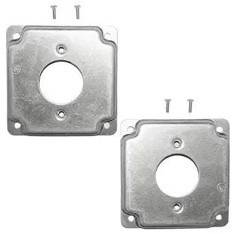 812C20A-4-Inch Square Exposed Work Cover, Single Hole