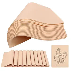Blank Tattoo Practice Skin - Jconly 30Pcs Double Sides Fake Skin Tattoo Skin for Practicing, 1.3mm 8��6 in Soft Practice Skin for Beginners and Experienced Tattoo Artists���