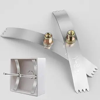 20Pcs Concealed Box Repairer Wall Box Repairer 86 Shrapnel Restorer Repair Loose Electrical Outlets and Switches/Repair Stripped or Damaged Electrical Wall Boxes (A, 20)
