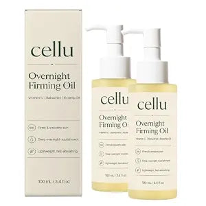 2 Pcs Cellu Overnight Firming Oil, Deeply Moisturizing Wrinkle Removal Firming Body Oil for All Skin Types.