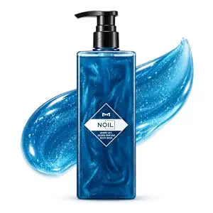 NOIL Aquablue Body Wash for Men & Women, AHA BHA Exfoliating Shower Gel with Probiotics, Sophisticated Woody Scent, Deep Cleansing Body Cleanser,Hydrating Body Cleanser for Smooth Skin, 400 mL