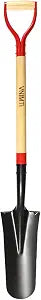 VNIMTI Spade Shovel,Transplanting SpadeDrain Spade,Spade Shovels for Digging,Sharp Shooter Shovel or Spade,45Inch,Steel D-Grip,Wooden Handle