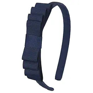 Navy Blue Toddler Headband Knotted Bow Headband for Girls