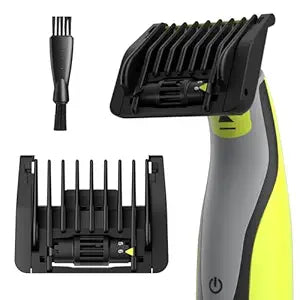 6-in-1 Adjustable Guards for Hybrid Electric Trimmer QP2520 QP2530 QP2630 QP2620 QP2510 QP2521 QP2522 QP2531 QP6510, Guide Comb O Blade 6 Length Settings Optional From 1-6mm with Cleaning Brush