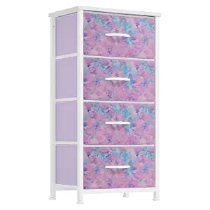 DWVO Dresser with 4 Drawers, Purple