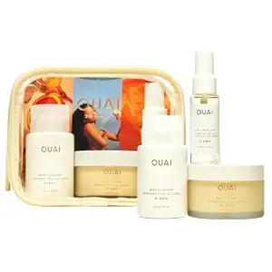 Wanna Get A-OUAI Self Care Kit, Body Cleanser, Body Crème, Hair & Body Mist