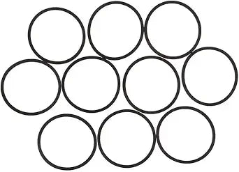 10Pcs Black Disk Drive Rubber Belt Replacement for Xbox 360, Replacement Belt Kit for Rock Tumblers, Parts Accessories