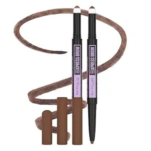 Maybelline Express Brow 2-In-1 Pencil and Powder Eyebrow Makeup, Soft Brown, 1 Count (Pack of 2)