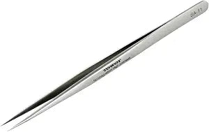 TOWOT Precision Tweezers, Stainless Steel Pointed Tweezers for Craft, Electronics, Soldering, Experimental Work, Jewelry-Making, Non-Magnetic Industrial Tweezers