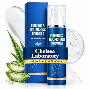Chelsea Laboratory Firm and Restore Night Formula Cream for Face & Neck: Overnight Firming & Nourishing - Mature Skin Moisturizer, 50ml