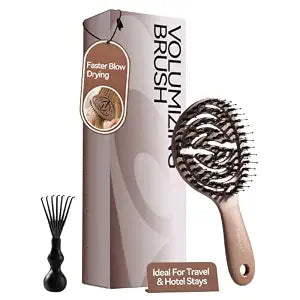 Travel Boar Bristle Hair Brush, Mini Small Pocket Hairbrush For Women Kids