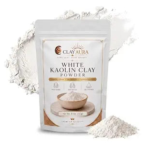 White Kaolin Clay Powder – 8 oz (227 g) | Natural Kaolin Clay for Face Masks, Soap Making, Bath Bombs, Seed Bombs & DIY Spa.