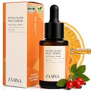 ZAAINA Extra Glow Face Oil Serum for Radiant Skin, 1 oz