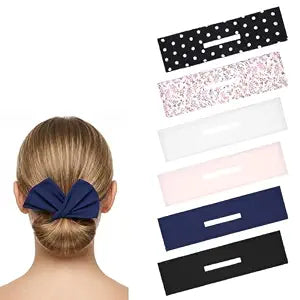 6 PCS Deft Hair Bun Maker, Flexible Multicolor Deft Hair Disk Bun Makers for Women's Hair, Lazy Easy Hair Disk Twist for Women Girls Thick Tousle