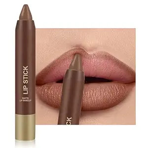 Erinde Matte Lipstick Crayon for Women, Soft Nude 24 Hour Lipstick Lip Liner Pencil, Neutral lip stick long lasting waterproof, Vegan & Cruelty-Free, 01
