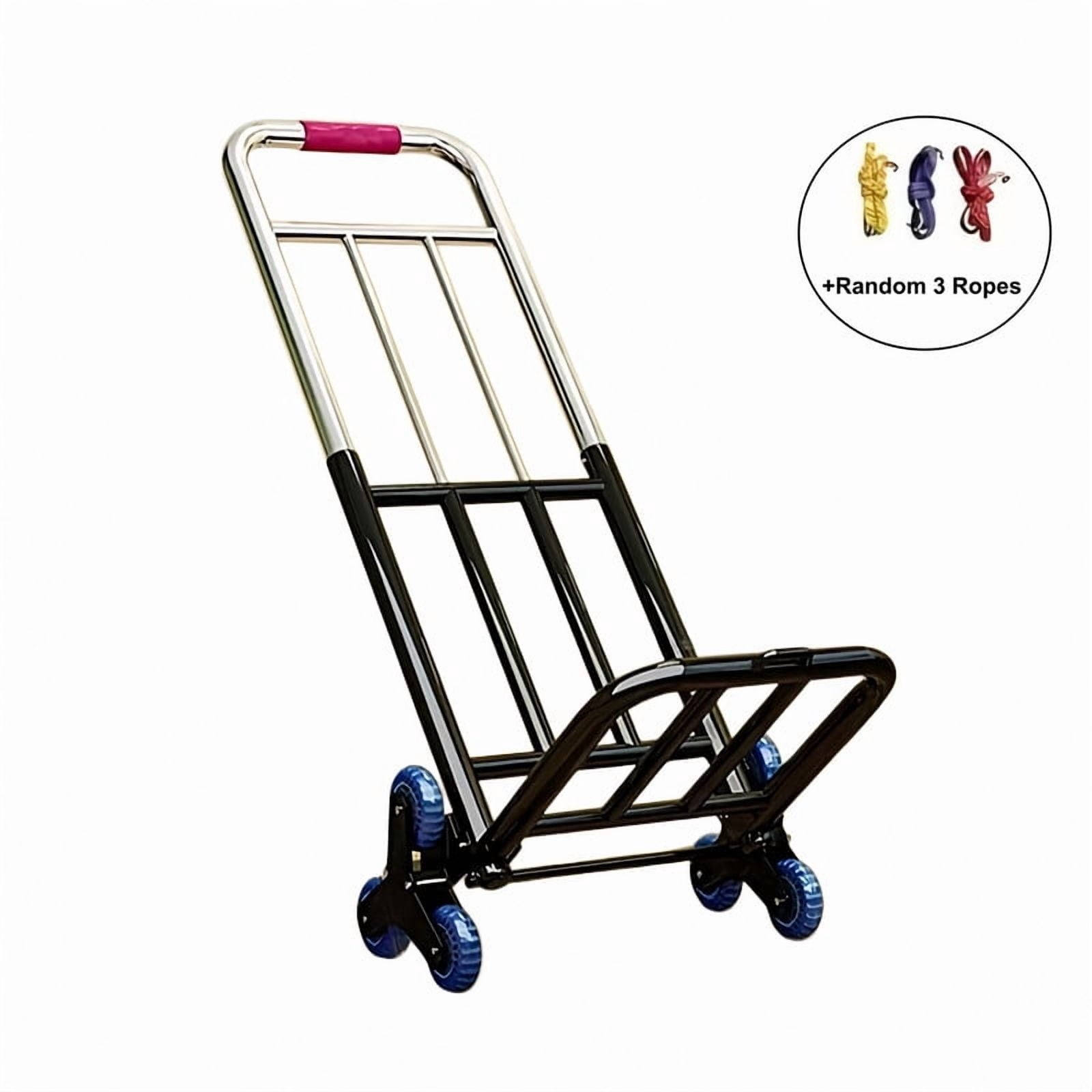 450LBS Capacity Heavy Duty Garden Folding Trolley with Step Crawler Wheels, Stair Climbing Dolly Cart for Warehouse, Shopping