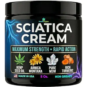 Sciatica Cream Maximum Strength, Nerve Comfort for Lower Back & Legs