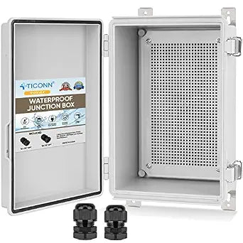 TICONN Outdoor Electrical Box Waterproof, ABS IP67 Junction Box Enclosure