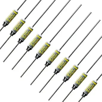 BOJACK SF184E SEFUSE 10A 250V Thermal Fuses 184 Degrees Celsius Thermal Cutoffs (Pack of 10)