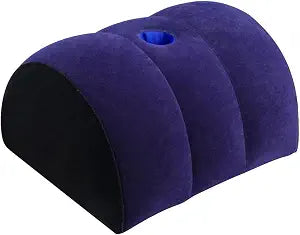 Inflatable Rocking Pillow, Bed Wedges & Body Positioner Pillow, Body Position Cushion, Surface Flocking for Sleeping Traveling Yoga (G-Shape)