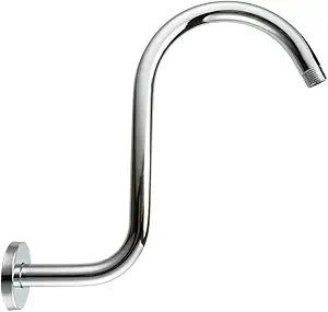 Purelux Goose Neck Shower Arm Water Outlet PJ1201 Made of Stainless Steel, Chrome Finish Showerhead Extension
