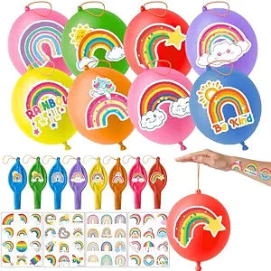 72 PCS Rainbow Party Favors for Kids
