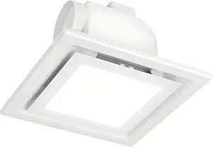 Bathroom Exhaust Fan with LED Light 8 inch Ceiling Mount Ventilation Fan 100 CFM,Voltage 110V,4 Inch Duct Quiet Bathroom Ventilation Exhaust Fan for Shower/Restroom/Office