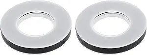 uxcell 2pcs Bathroom Sink Mounting Ring Plastic Sink Drain Mount Base Black