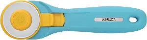 OLFA 45mm Quick-Change Rotary Cutter (RTY-2/C) - Tungsten Blade, Aqua