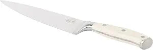 Sur La Table Kitchen Essential Tasting Kitchen German Steel Chefs Knife, 8-Inch Stainless Steel Blade  Professional Kitchen Knife with Cream Handle and Forged Full Tang