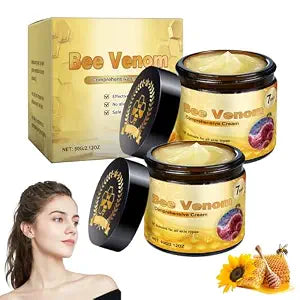 2PCS Bee Venom Comprehensive Cream, Bee Venom Skin Treatment Cream,Deeply Nourishes, Natural Skin Moisturizer for All Skin Type