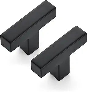 Ravinte Matte Black Square Cabinet Handles & Pulls 2 Inch Length 30 Pack