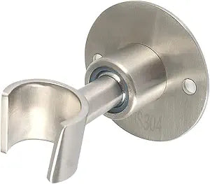 UXELY 360 Adjustable 304 Stainless Stell Handheld Shower Head Holder Wall Mount, Bathroom Shower Head Bracket with Screw Set, Shower Spray Holder, Shower Wand Holder(Silver)