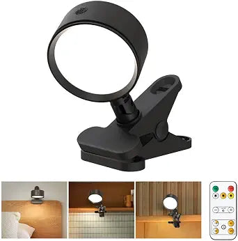 Clip on Light 5000mAh Rechargeable Battery, Clamp Reading Light for Bed