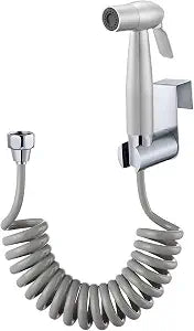 Bidet Sprayer for Toilet - Stainless Steel Sprayer Shattaf Toilet Bidet Shower Head for Bathroom Sink or Toilet - with 59in ABS Flexible Telescopic Shower Hose and Bracket Holder