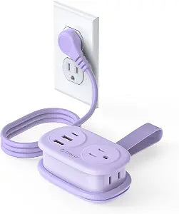 ORICO Cruise Approved Power Strip for Travel, 5 in 1 Extension Cord
