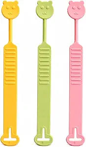 3 Pack Silicone Toilet Seat Lifter, Bear Toilet Seat Lifter Tab and Toilet Lid Lifter, No-Touch Toilet Lid Handle for Bathroom Home Travel Office, 3 Colors