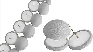 Duvetdots Gray Keyless Duvet Clips, No Key Needed. Pack of 8 Comforter Fasteners That are Safe Locking, Low Profile Egyptian Cotton Bedding Pins Holds up to 10lbs, Clamps Keeps Comforter From Shifting