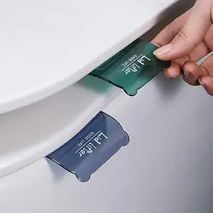 2 Pcs Blue and Green Toilet Seat Handle, Lid Lifter, Toilet Cover Support Lifter, Suitable for Families, Offices and Hotel Bathrooms, 70x60 mm Plastic MaterialmToilet Parts
