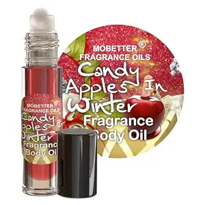 Candy Apples In Winter Perfume Fragrance Body Oil, Candy Apple and Orange, Long Lasting, Travel Size