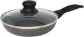 IMUSA 7 Inch Chef Cera Aluminum Ceramic Fry Pan with Glass Lid, Gray