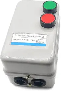 Magnetic Electric Motor Starter 220V 2.2KW 3HP 3 or Single Phase