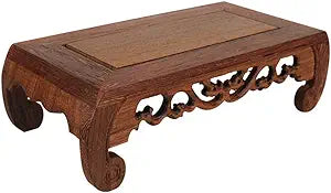 Chinese Wooden Base Handmade Rosewood Carved Craft Pedestal