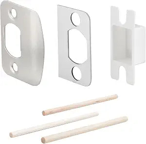 Standard Door Strike Plate with Spacer Shim, Universal Striker